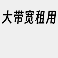 大带宽租用