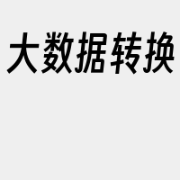 大数据转换