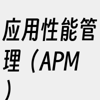 应用性能管理（APM）