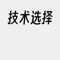 技术选择
