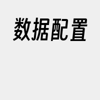 数据配置