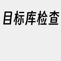 目标库检查