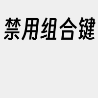 禁用组合键