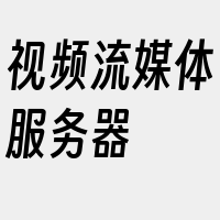 视频流媒体服务器