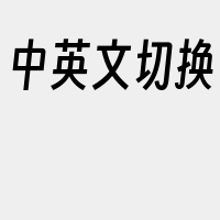 中英文切换
