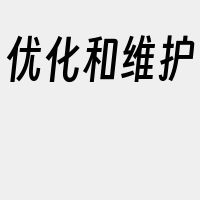 优化和维护