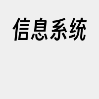 信息系统