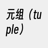 元组（tuple）