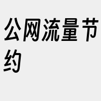 公网流量节约