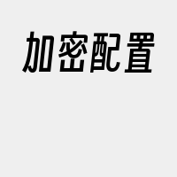 加密配置