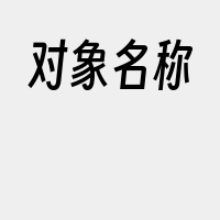 对象名称