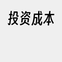 投资成本