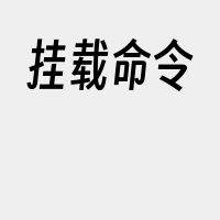挂载命令