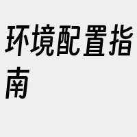 环境配置指南