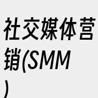 社交媒体营销(SMM)