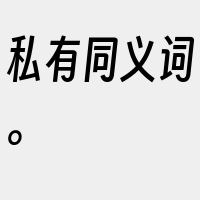私有同义词。