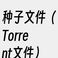 种子文件（Torrent文件）
