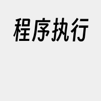程序执行
