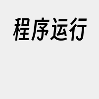 程序运行