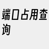 端口占用查询