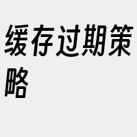 缓存过期策略