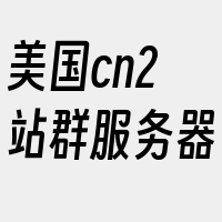 美国cn2站群服务器