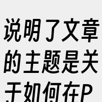 说明了文章的主题是关于如何在Python