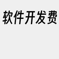 软件开发费