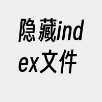 隐藏index文件