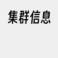 集群信息