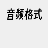 音频格式