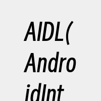 AIDL(AndroidInterfac