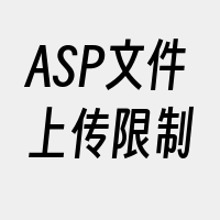 ASP文件上传限制