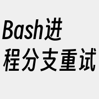 Bash进程分支重试