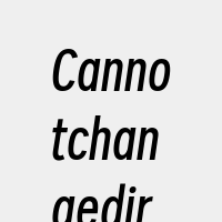 Cannotchangedirector