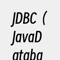 JDBC（JavaDatabaseCon