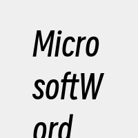 MicrosoftWord