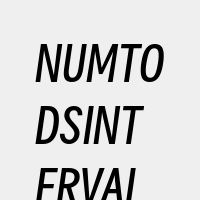 NUMTODSINTERVALandCA