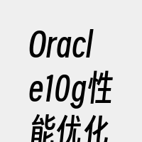 Oracle10g性能优化