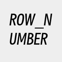 ROW_NUMBER