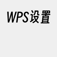 WPS设置