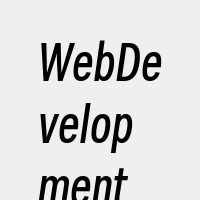 WebDevelopment