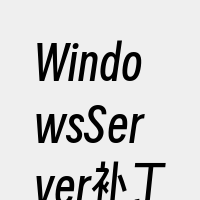 WindowsServer补丁