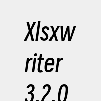 Xlsxwriter3.2.0