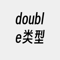 double类型