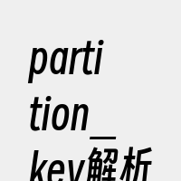 partition_key解析