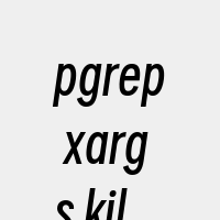 pgrep+xargs+kill