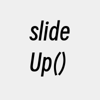 slideUp()